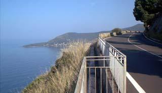 Cilento Straße bei Punta Licosa