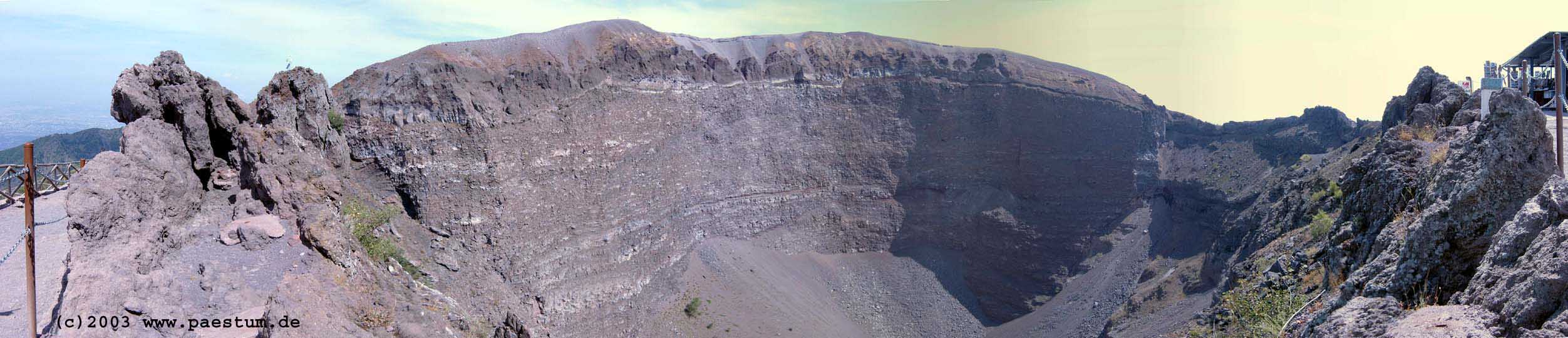 Panorama crater of Vesuvius